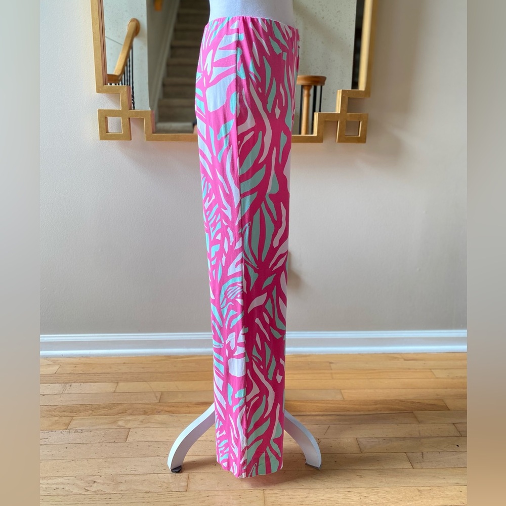 Lilly Pulitzer Georgia May Palazzo Papaya Playa Women’s Sz Small - Picture 4 of 14